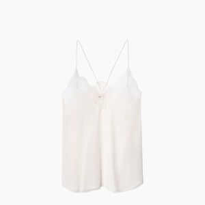 Christy Lace-Trimmed Silk Tank